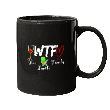 Discover WTF Wine Turtle Family Mugs