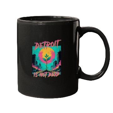 Discover Detroit is not dead vintage retro punk Mugs