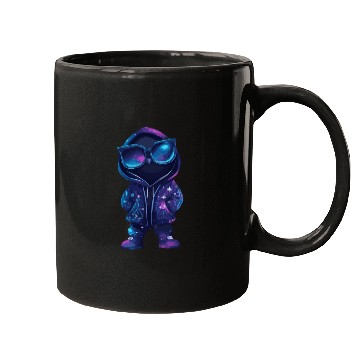 Discover Cool Neon Hooded Character Mugs