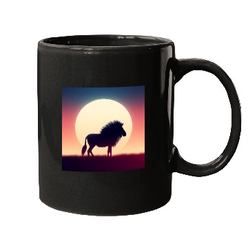 Discover Lion Graphic Mugs