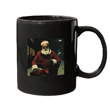 Discover Santa Goes Cyberpunk Mugs