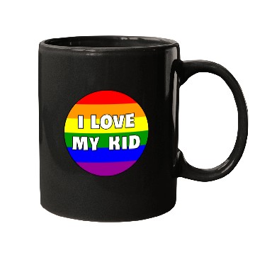 Discover I Love My Kid, Rainbow Version Mugs