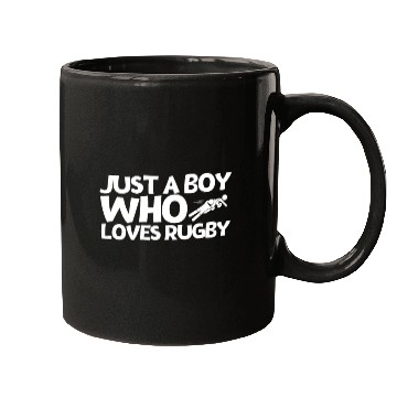 Discover Rugby Player Just A Boy Who Loves Rugby Mugs