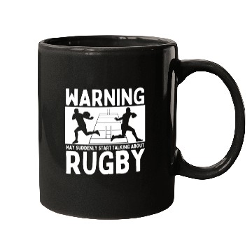 Discover Rugby Player Warning May Suddenly Start Talking Mugs