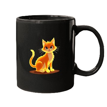 Discover Neon Cat Magic Mugs