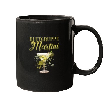 Discover Blutgruppe Martini Cocktail Bartender Mugs