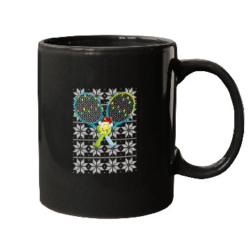 Discover Tennis Santa Mugs