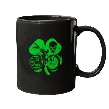 Discover Motorcycle St Patricks Day Biker Skull Mugs