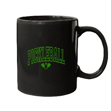 Discover Arch Style Pickleball design in Green Mugs