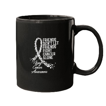 Discover Lung Cancer Awareness Friends Fighter Support Mugs