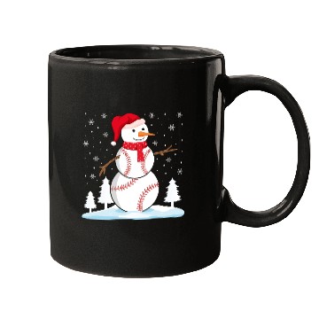 Discover Baseball Snowman Mugs