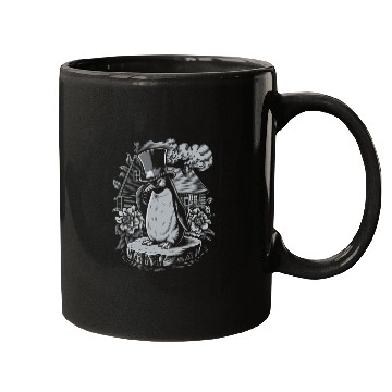 Discover Dark Cottagecore Penguin in Top Hat by House Mugs
