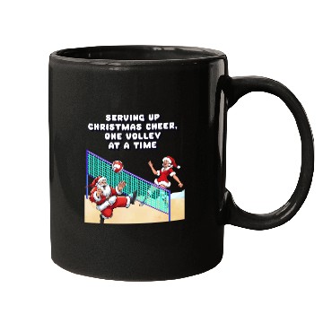 Discover Serving Up Christmas Cheer, One Volley At A Time Mugs