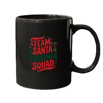 Discover Team Santa Christmas Squad Festive Holiday party Mugs
