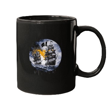 Discover Pirate Boat, Pirates, Captain, Sailing Ship, Mugs