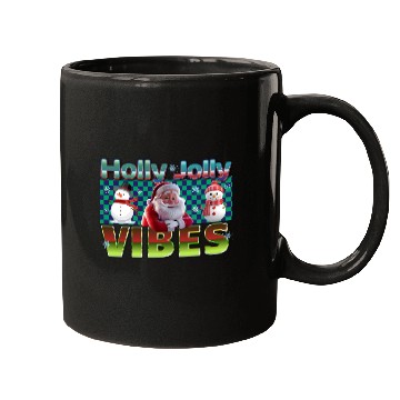 Discover Holly Jolly Vibes Christmas Design Mugs