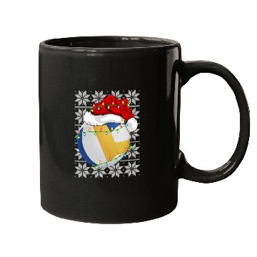 Discover Volleyball Santa Mugs