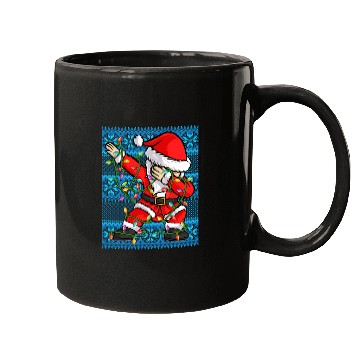 Discover Dabbing Santa Christmas Lights Mugs
