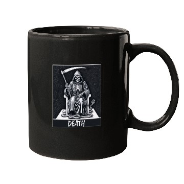 Discover Tarot card death skeleton Magic Mugs