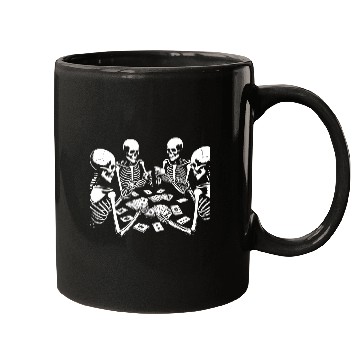 Discover Skeletons play cards Mugs