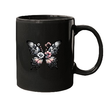 Discover Elegant Butterfly Floral nature flowers lovers Mugs