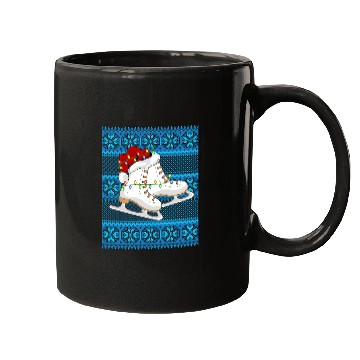 Discover Ice Skating Christmas Lights Mugs
