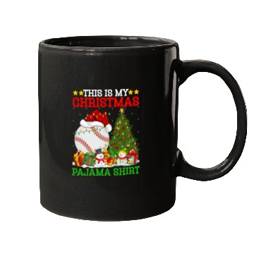 Discover Baseball Christmas Tree Lights Mugs