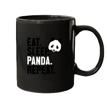Discover Eat Sleep Panda Repeat Panda Bear Friend Giant Mugs