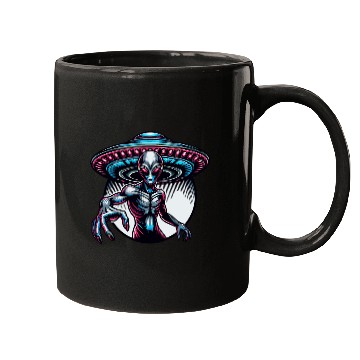Discover Grey Alien Mugs