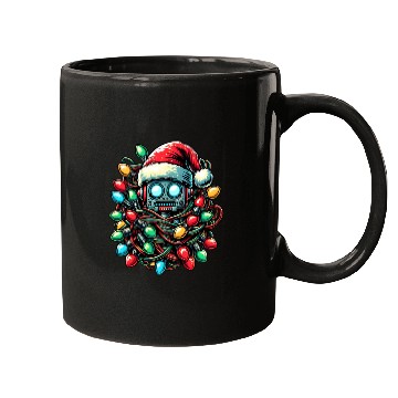 Discover Robot Robotics Christmas Hat Xmas Mugs