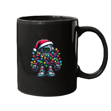 Discover Robot Robotics Christmas Hat Xmas Mugs