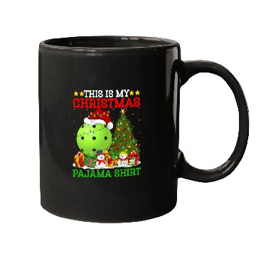 Discover Pickleball Christmas Tree Lights Mugs
