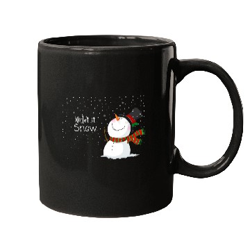 Discover snowfall with snowman, let it snow. Mugs