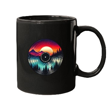 Discover Sunset Vinyl Nature Inspired Retro Mugs