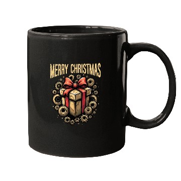 Discover Merry Christmas Steampunk Christmas Holiday Mugs