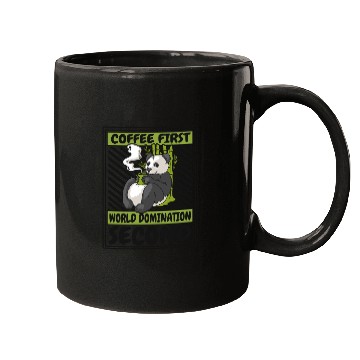 Discover Coffee First World Domination Second Panda Bear Mugs