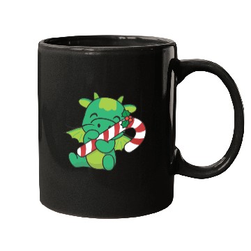 Discover Dragon Christmas Candy Cane Cute Dragon Mugs