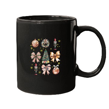 Discover Christmas Coquette Bow, Cute Christmas Tree Mugs