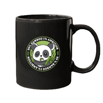 Discover 99% Bamboo 1% Ambition Panda Bear Friend Lover Mugs