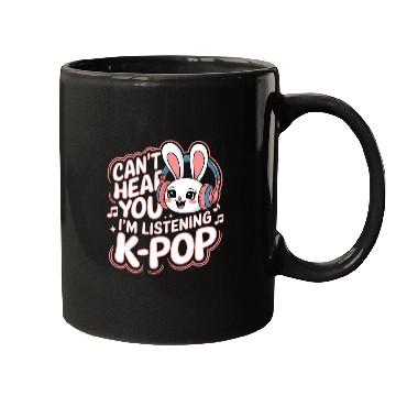 Discover Can't Hear You K-Pop Bunny Mugs