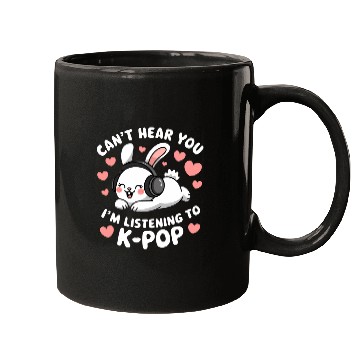 Discover Can't Hear You K-Pop Bunny Mugs