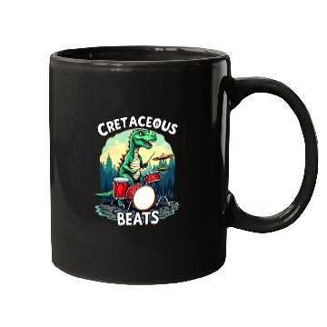Discover Cretaceous Beats: Funny Dinosaur Graphic Mugs