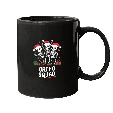 Discover Ortho Squad Holiday Skeleton Dance Art Mugs