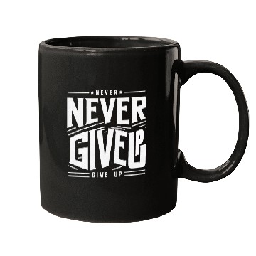 Discover never give up | quote Mugs