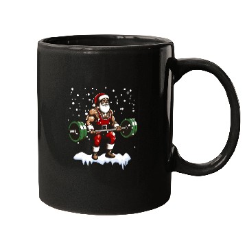 Discover Dear Santa Christmas Gym Training Holiday Workou Mugs