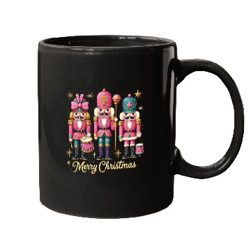 Discover Glitter Nutcracker Friends, Merry Christmas Mugs