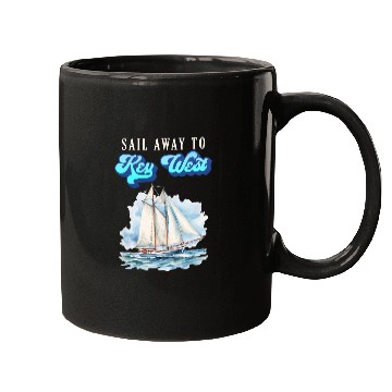 Discover SAIL AWAY TO KEY-WEST Florida Keys Sunshine-State Mugs