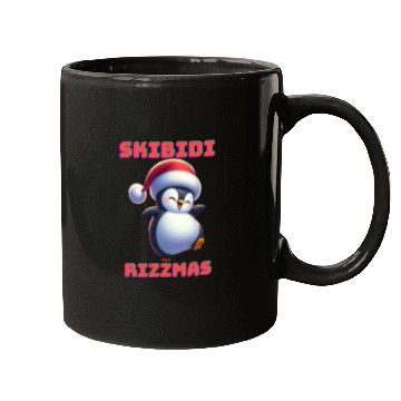 Discover Skibidi Rizzmas Penguin Mugs
