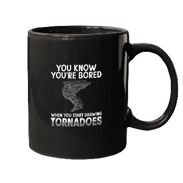 Discover Funny science humor nerd geek tornado Mugs