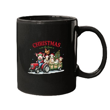 Discover Christmas on the farm Mugs